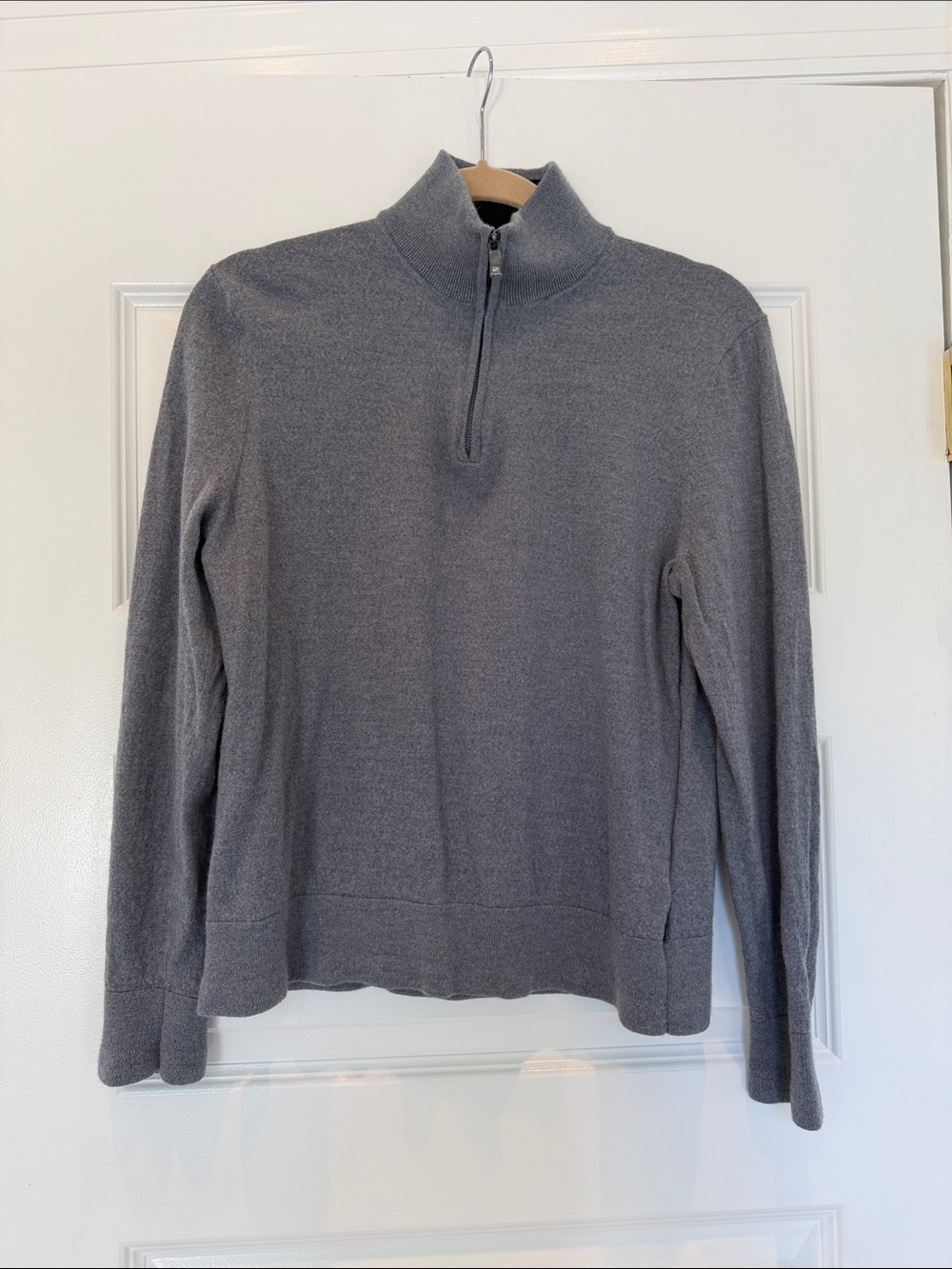 Ted Baker Gray Half-Zip Pullover Sweater